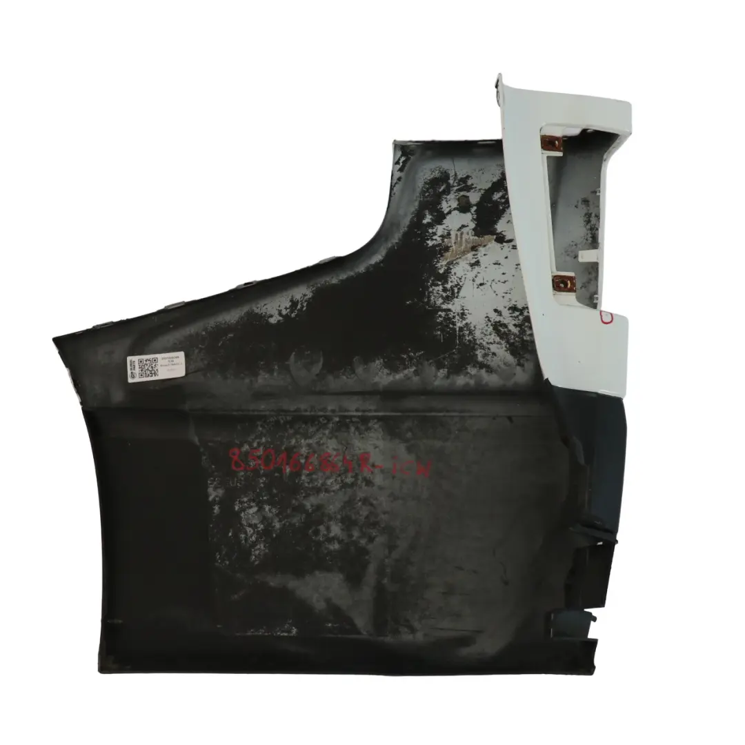 Renault Trafic 3 Embout De Pare Chocs Arrière Gauche Blanc Glacier - 389 - SKU 850166864R-ICW - Numéro de pièce 850166864R-ICW