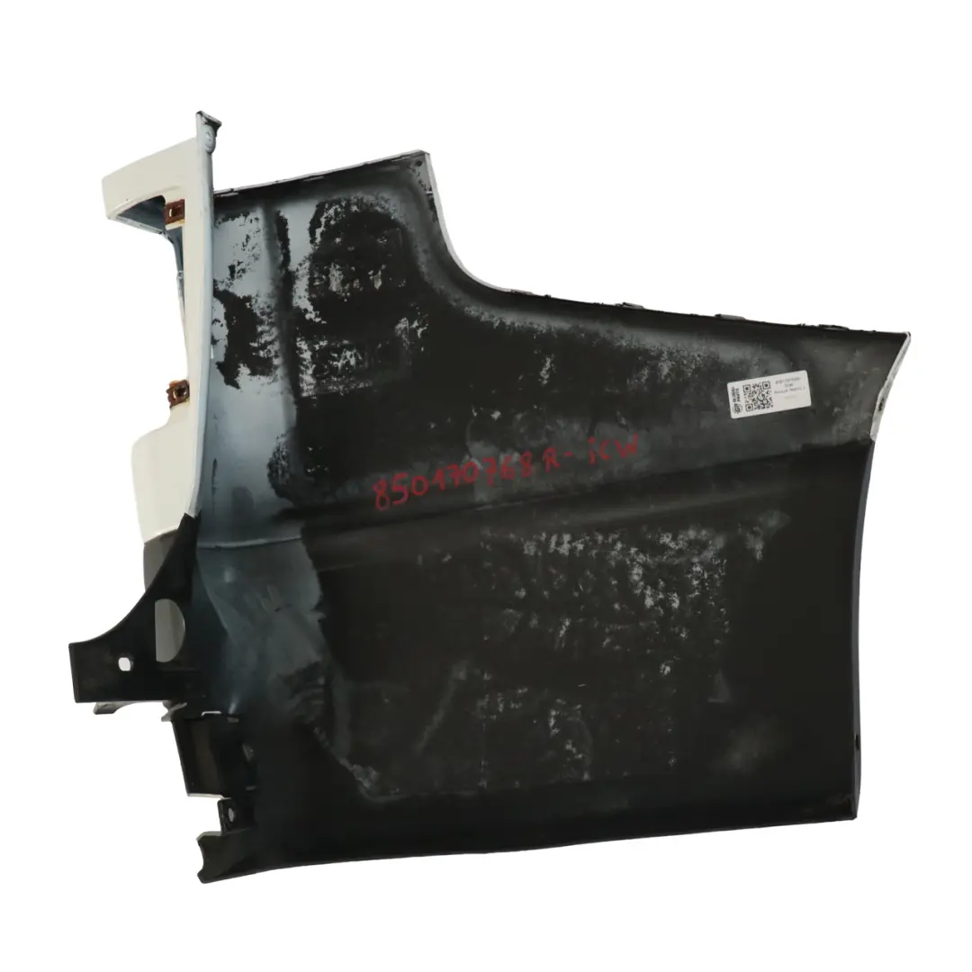 Paraurti posteriore dangolo Sinistro Bianco Ghiaccio - 389 per Renault Trafic 3 con numero di parte 850170768R-ICW Renault Trafic 3 Paraurti posteriore dangolo Sinistro Bianco Ghiaccio - 389 - SKU 850170768R-ICW - Numero di parte 850170768R-ICW