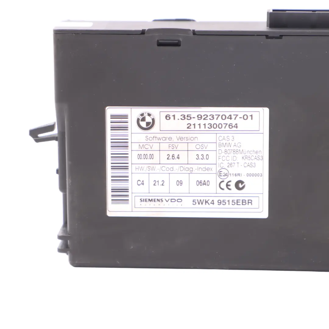 BMW E90 E91 LCI 330d Diesel N57 245HP ECU Motore Kit DDE CAS3 2 chiavi - SKU 8510221-5 - Numero di parte 8510221