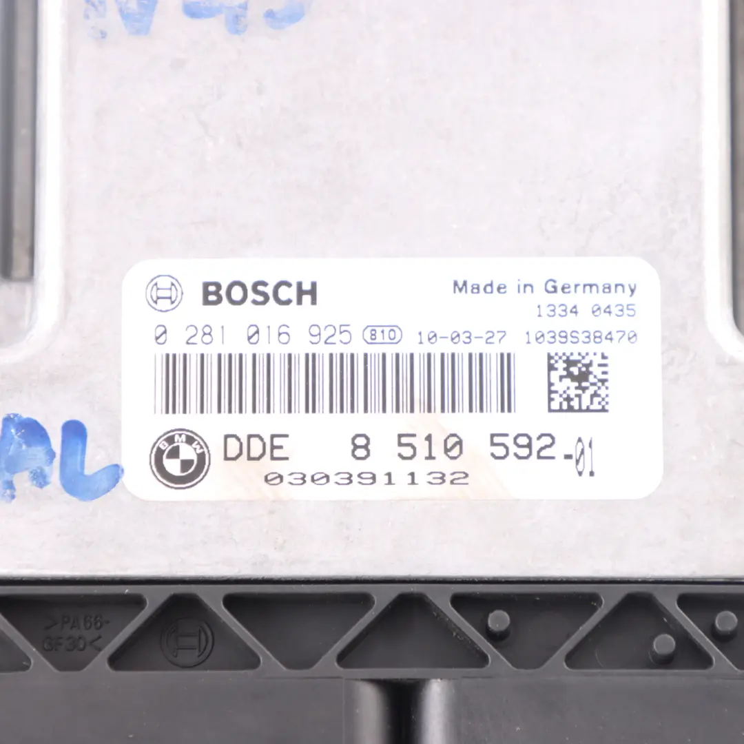 BMW E81 E87 E90 LCI 118d 318d N47 143HP ECU Kit DDE CAS3 Key Manual - SKU 8510592-5 - Numéro de pièce 8510592