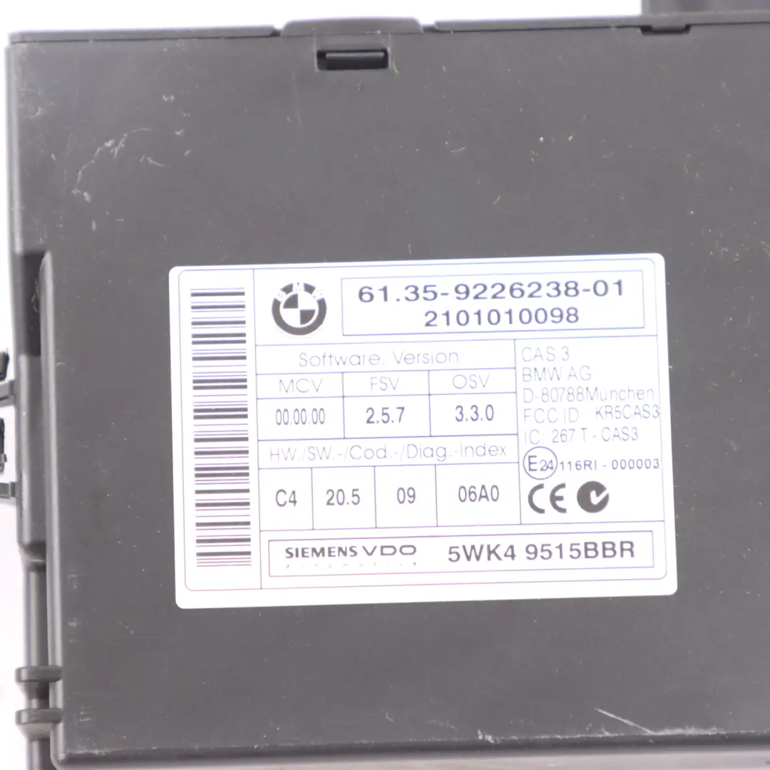 BMW E81 E87 E90 LCI 118d 318d N47 143HP ECU Kit DDE CAS3 Key Manual - SKU 8510592-5 - Numéro de pièce 8510592