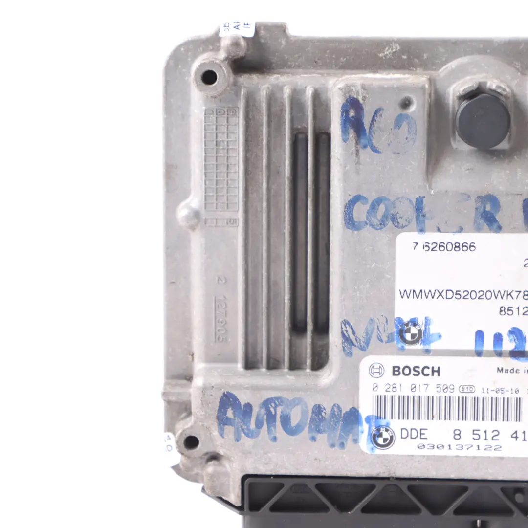 N47N 112HP Diesel Engine ECU DDE Automat to Mini Cooper D R56 LCI R60 with Part number 8512415 Mini Cooper D R56 LCI R60 N47N 112HP Diesel Engine ECU DDE Automat - SKU 8512415-11 - Part number 8512415