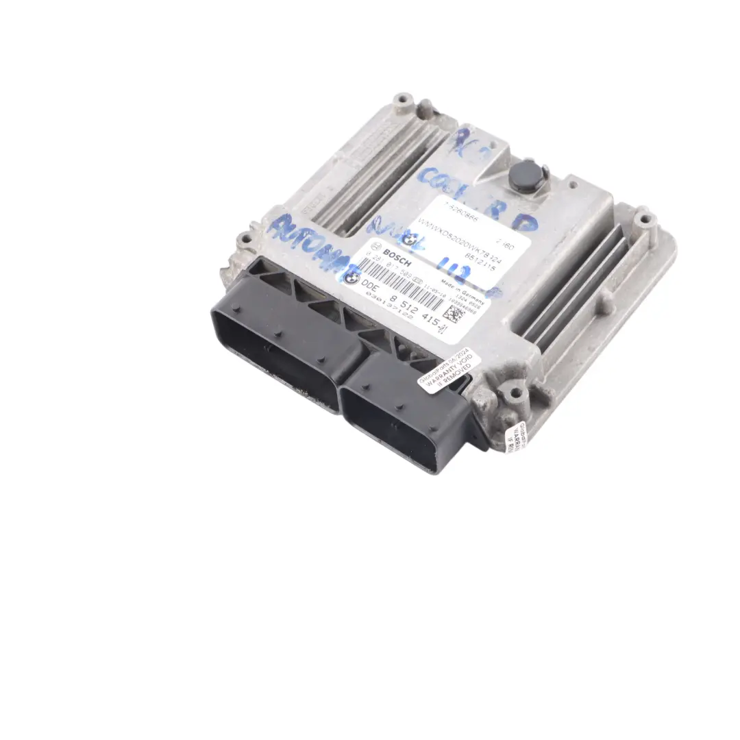 N47N 112HP Diesel Engine ECU DDE Automat to Mini Cooper D R56 LCI R60 with Part number 8512415 Mini Cooper D R56 LCI R60 N47N 112HP Diesel Engine ECU DDE Automat - SKU 8512415-11 - Part number 8512415