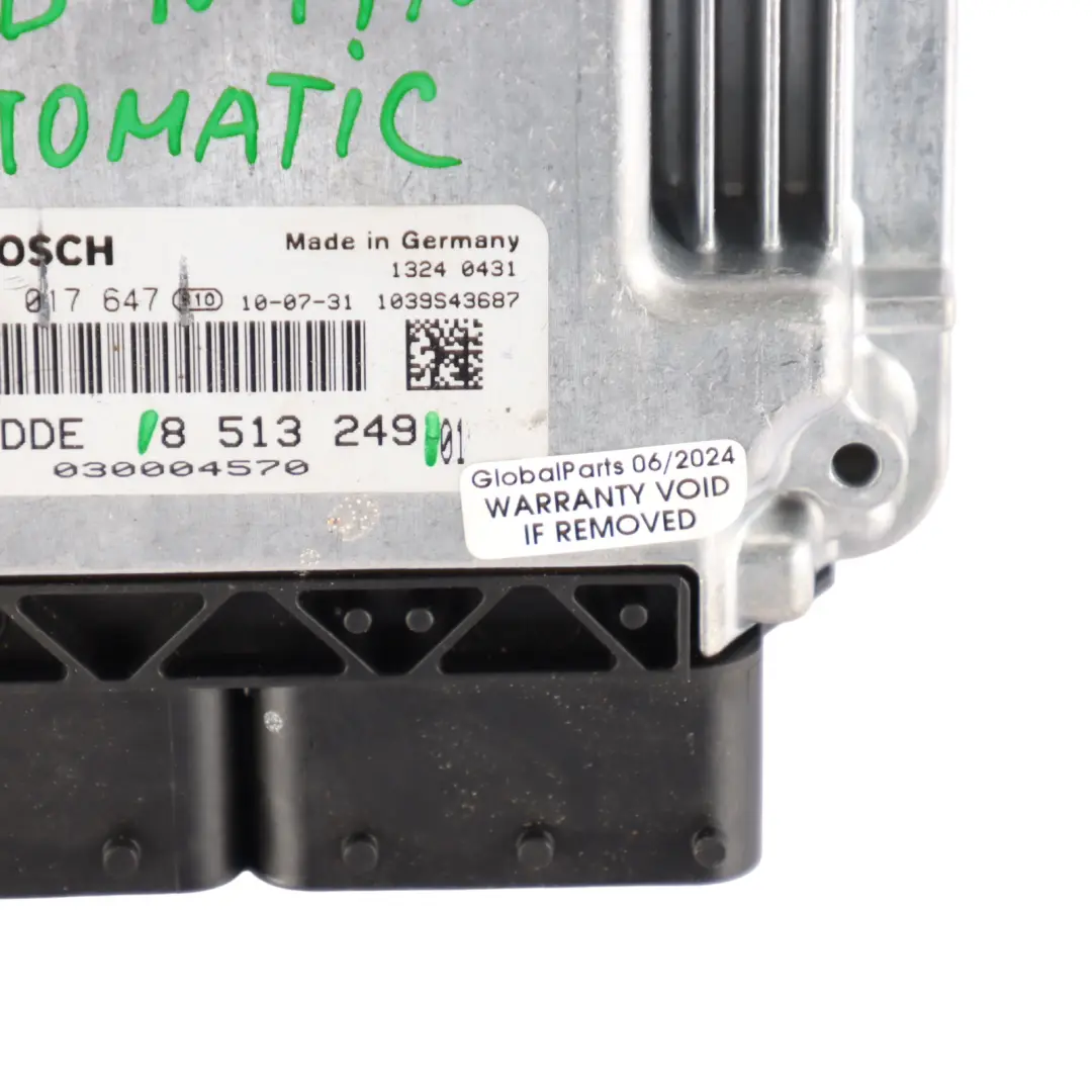 BMW X3 F25 20dX Diesel N47N 184HP Sterownik Silnika ECU DDE Automat - SKU 8513249 - Numer Części 8513249