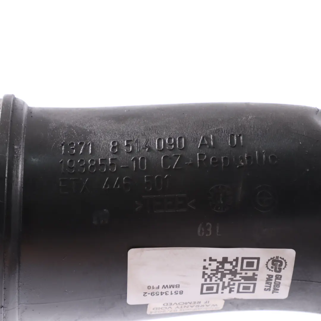 Air Pipe Tube BMW F01 LCI F10 Diesel N57N Filtered Air Pipe Hose Part - SKU 8513459-2 - Part number 8513459