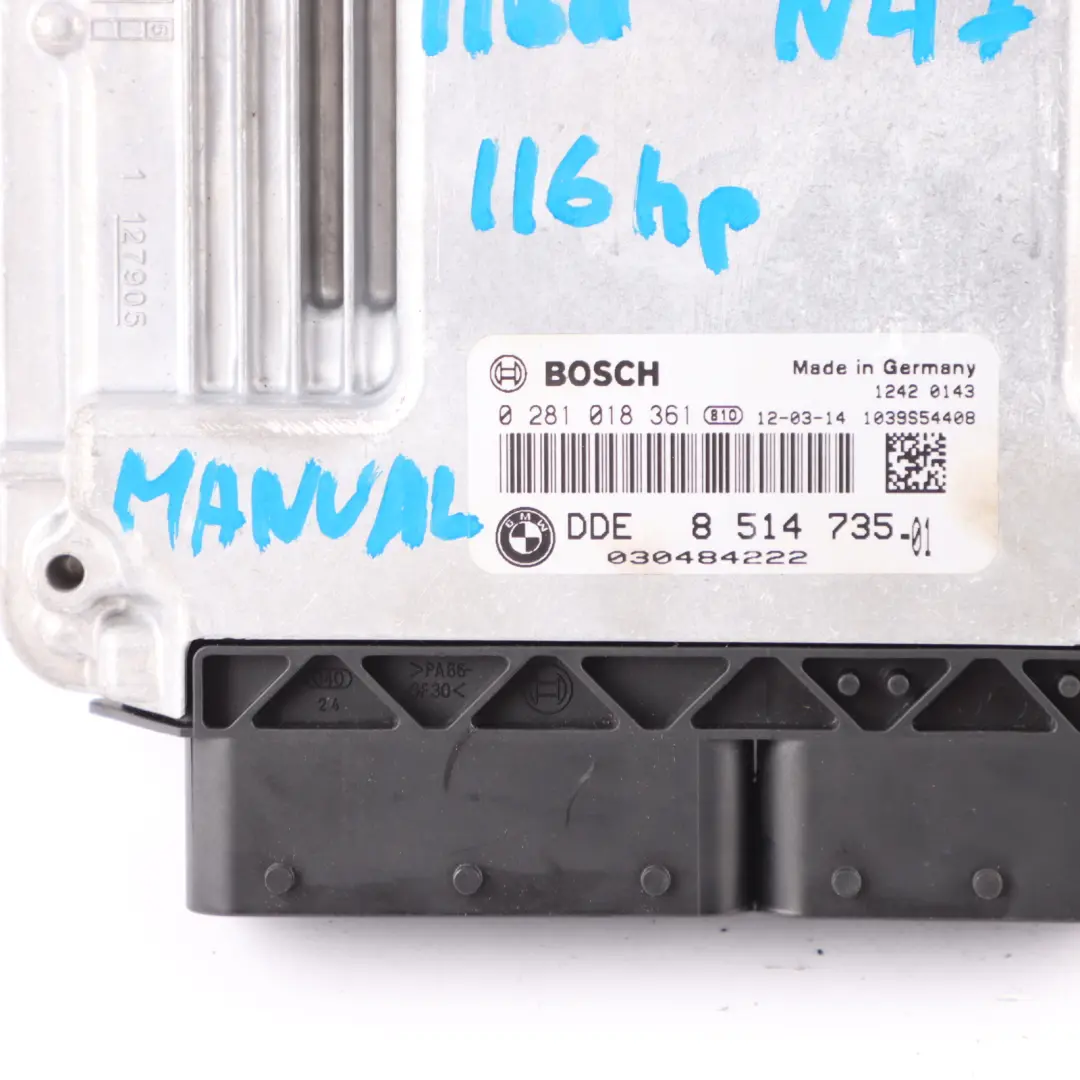 N47N 116HP Engine ECU Kit DDE Key FEM Lock Manual to BMW F20 F21 116d ed with Part number 8514735 BMW F20 F21 116d ed N47N 116HP Engine ECU Kit DDE Key FEM Lock Manual - SKU 8514735-2 - Part number 8514735