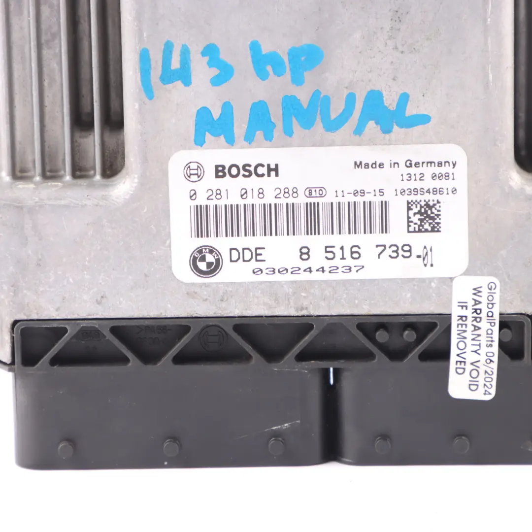 143HP N47N Motore ECU Kit DDE + CAS3 + Chiave per Mini SD R56 LCI R60 con numero di parte 8516739 Mini SD R56 LCI R60 143HP N47N Motore ECU Kit DDE + CAS3 + Chiave - SKU 8516739-6 - Numero di parte 8516739