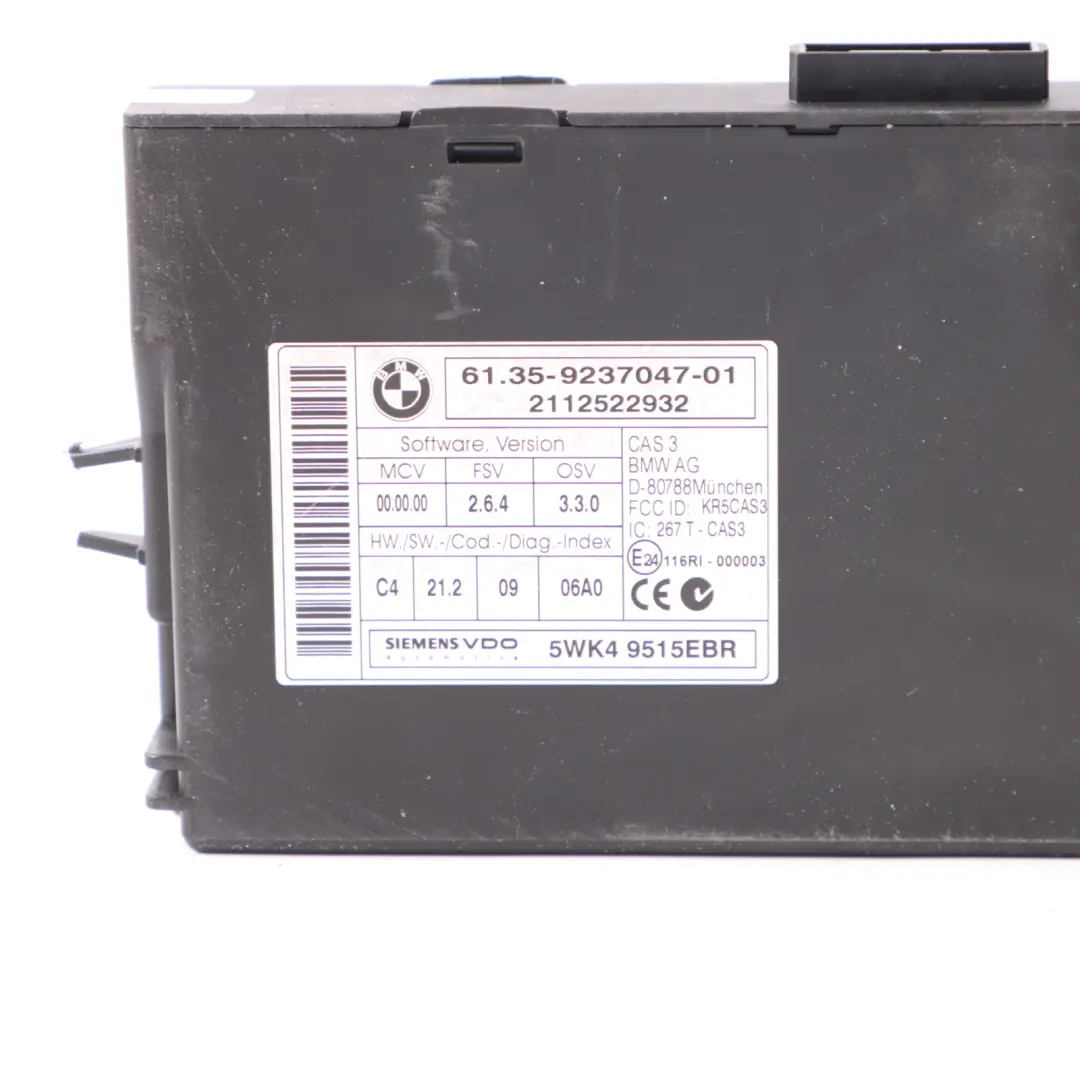 Mini SD R56 LCI R60 143HP N47N Kit Calculateur Moteur DDE + CAS3 + Clé - SKU 8516739-6 - Numéro de pièce 8516739