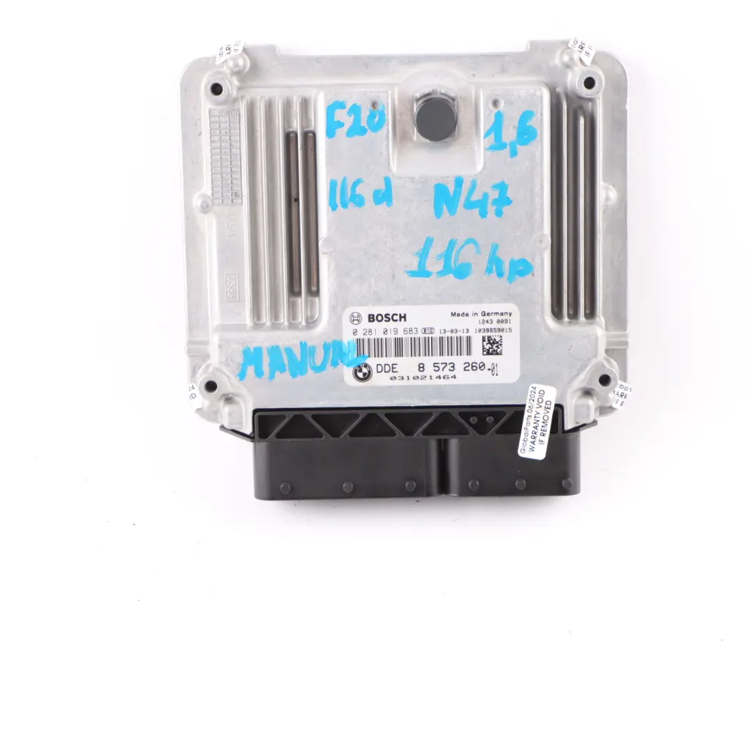 N47N 116HP Engine ECU Kit DDE + Key + FEM Manual to BMW F20 F21 116d Diesel with Part number 8573260 BMW F20 F21 116d Diesel N47N 116HP Engine ECU Kit DDE + Key + FEM Manual - SKU 8573260-13 - Part number 8573260