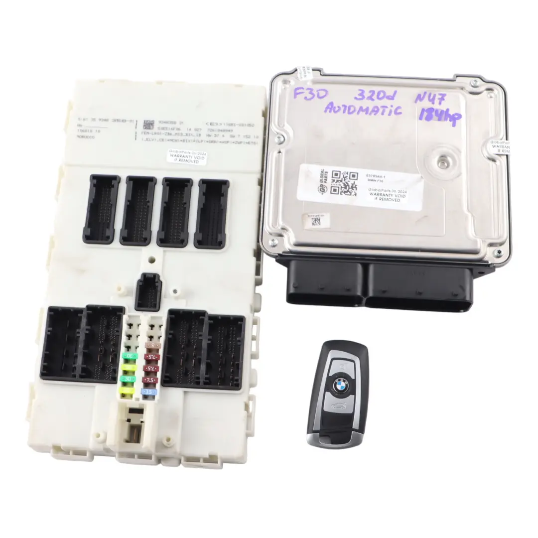 BMW F20 120d F30 320d 184HP N47N Engine ECU Kit DDE FEM Key Automatic - SKU 8578944-1 - Part number 8578944