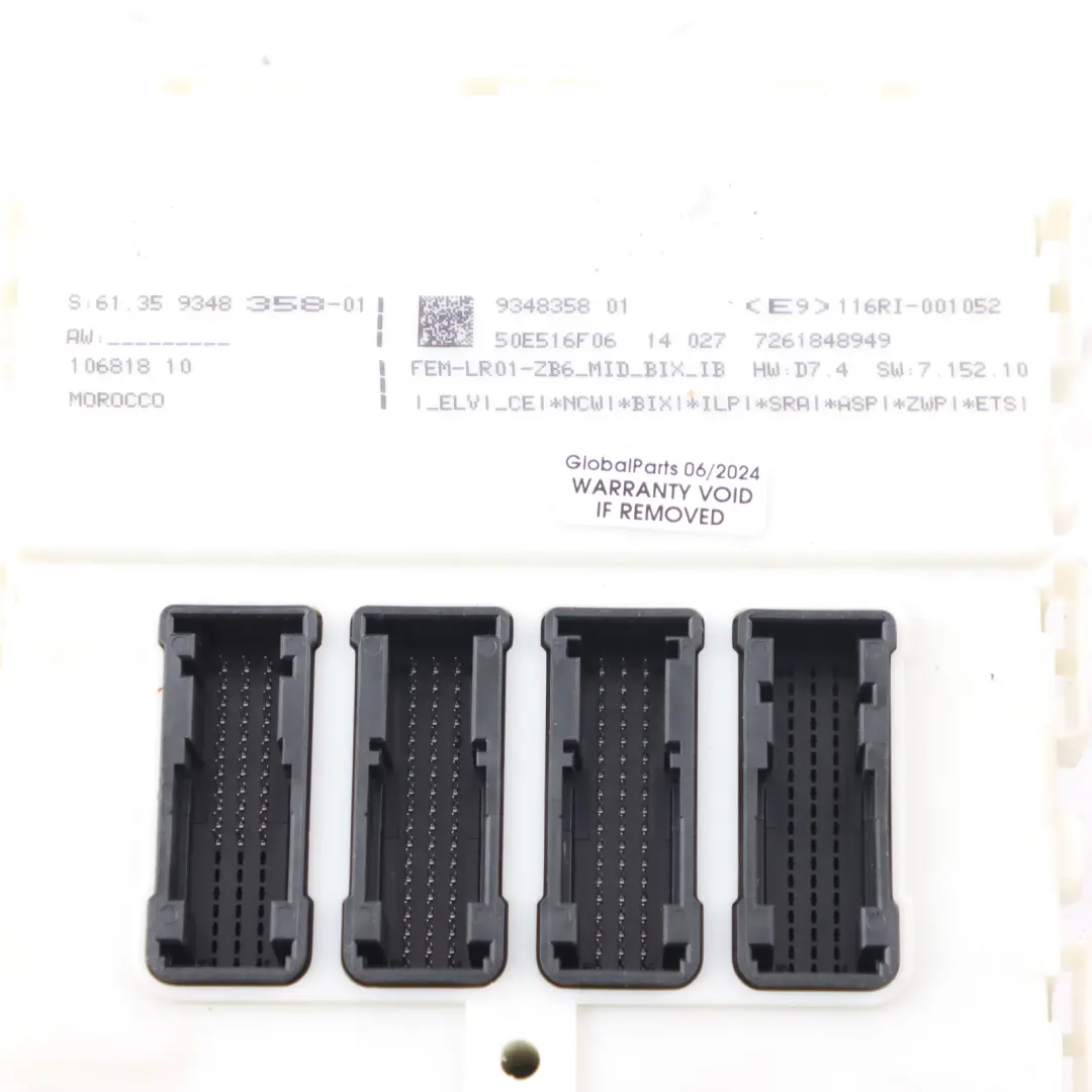 BMW F20 120d F30 320d 184HP N47N Engine ECU Kit DDE FEM Key Automatic - SKU 8578944-1 - Part number 8578944