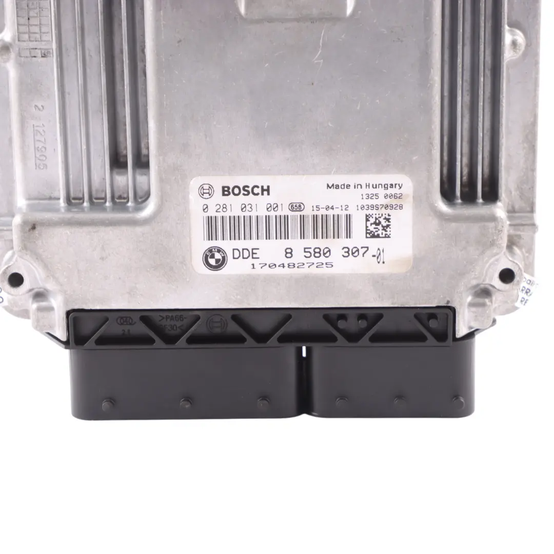 18Dx Diesel N47N Módulo Unidad Control Motor ECU DDE Manual para BMW X1 E84 con número de pieza 8580307 BMW X1 E84 18Dx Diesel N47N Módulo Unidad Control Motor ECU DDE Manual - SKU 8580307 - Número de pieza 8580307