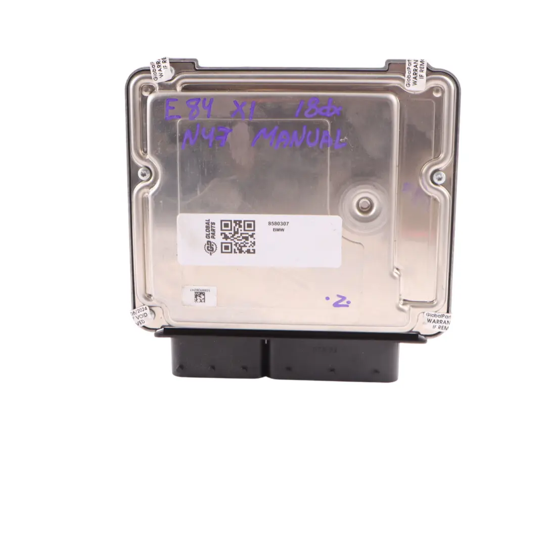 BMW X1 E84 18Dx Diesel N47N Manuel Module Commande Moteur ECU DDE - SKU 8580307 - Numéro de pièce 8580307