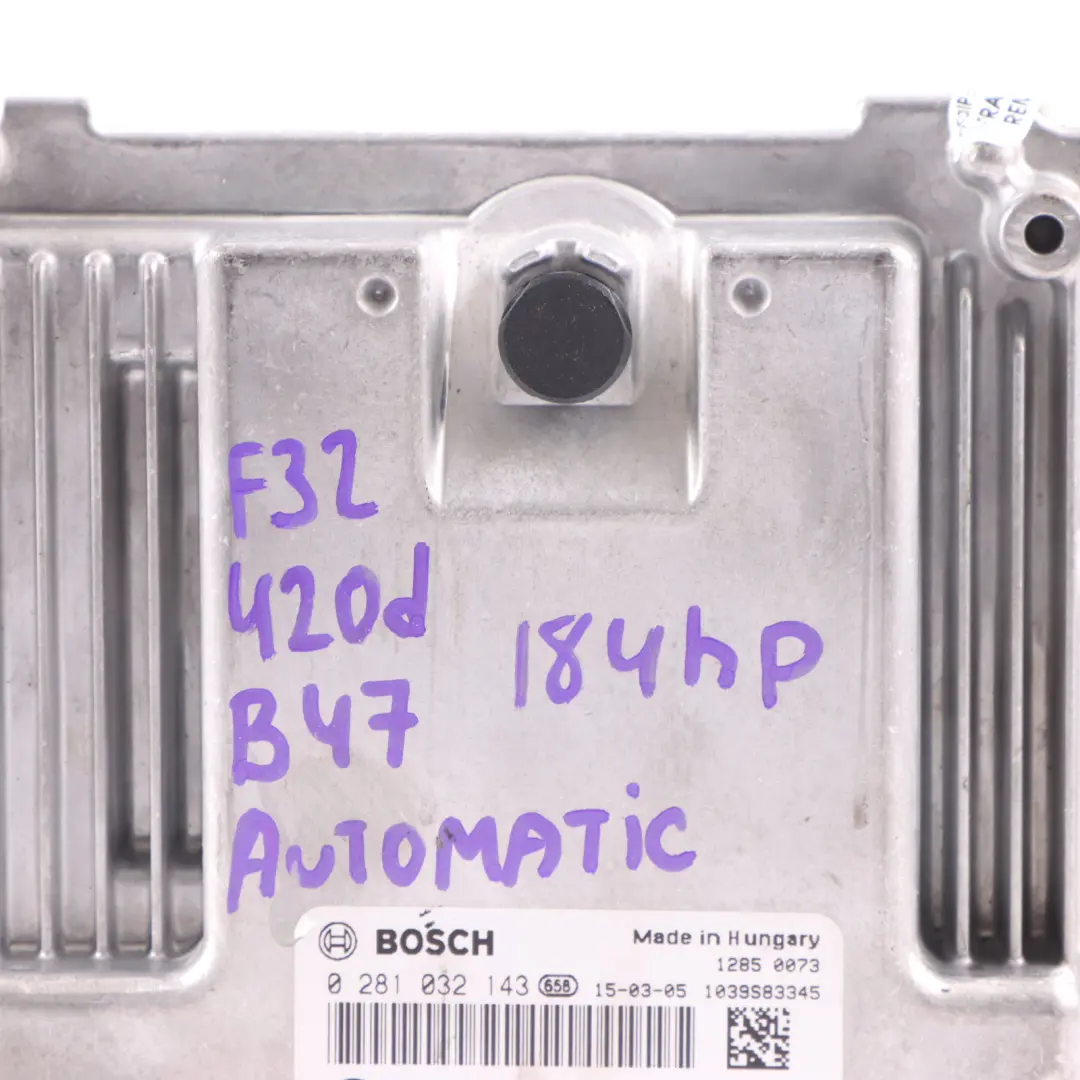B47 ECU Engine Unit DDE Automatic to BMW F20 F30 F32 LCI 120d 320d 420d with Part number 8587952 BMW F20 F30 F32 LCI 120d 320d 420d B47 ECU Engine Unit DDE Automatic - SKU 8587952-2 - Part number 8587952