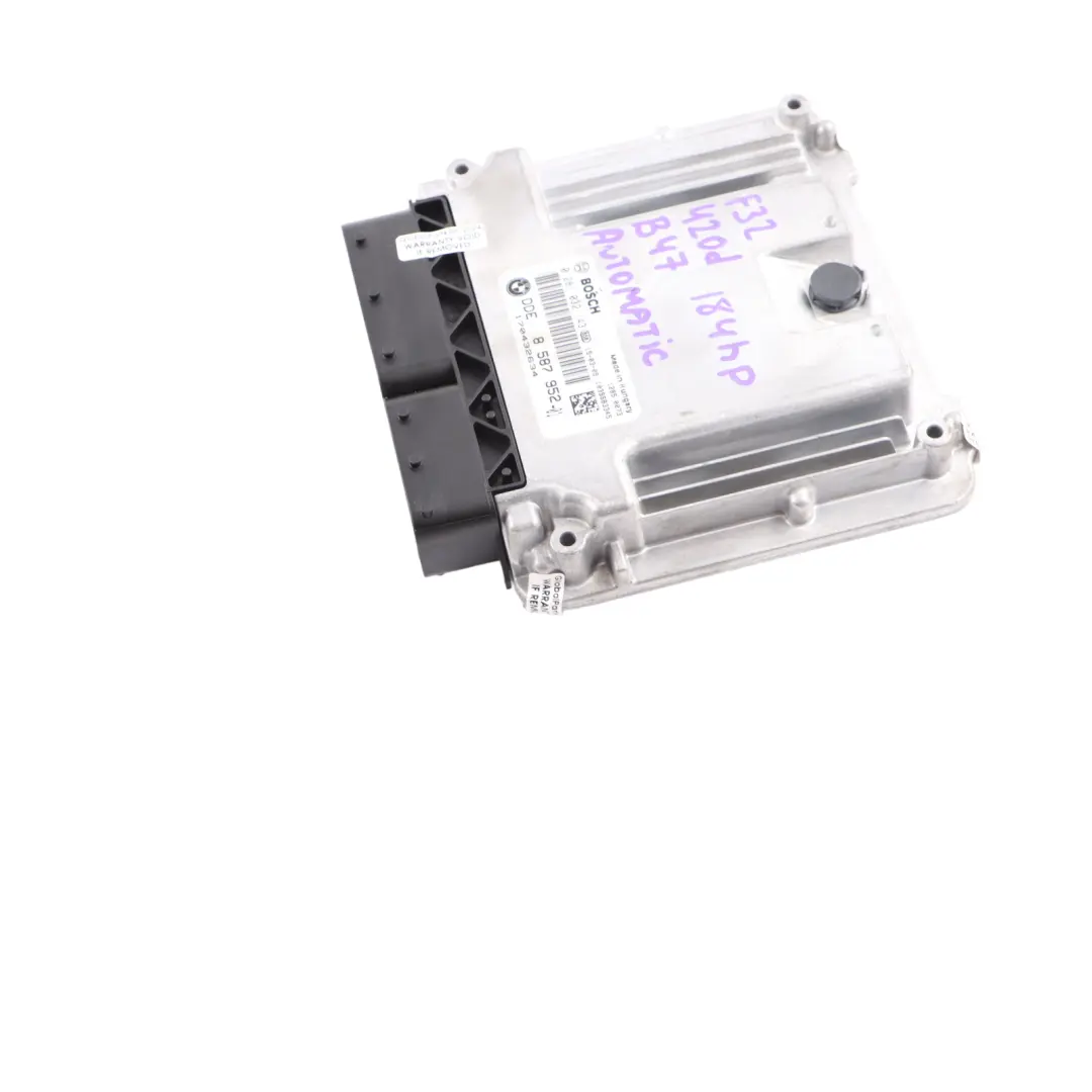 B47 ECU Engine Unit DDE Automatic to BMW F20 F30 F32 LCI 120d 320d 420d with Part number 8587952 BMW F20 F30 F32 LCI 120d 320d 420d B47 ECU Engine Unit DDE Automatic - SKU 8587952-2 - Part number 8587952