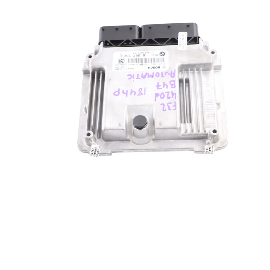 B47 ECU Engine Unit DDE Automatic to BMW F20 F30 F32 LCI 120d 320d 420d with Part number 8587952 BMW F20 F30 F32 LCI 120d 320d 420d B47 ECU Engine Unit DDE Automatic - SKU 8587952-2 - Part number 8587952