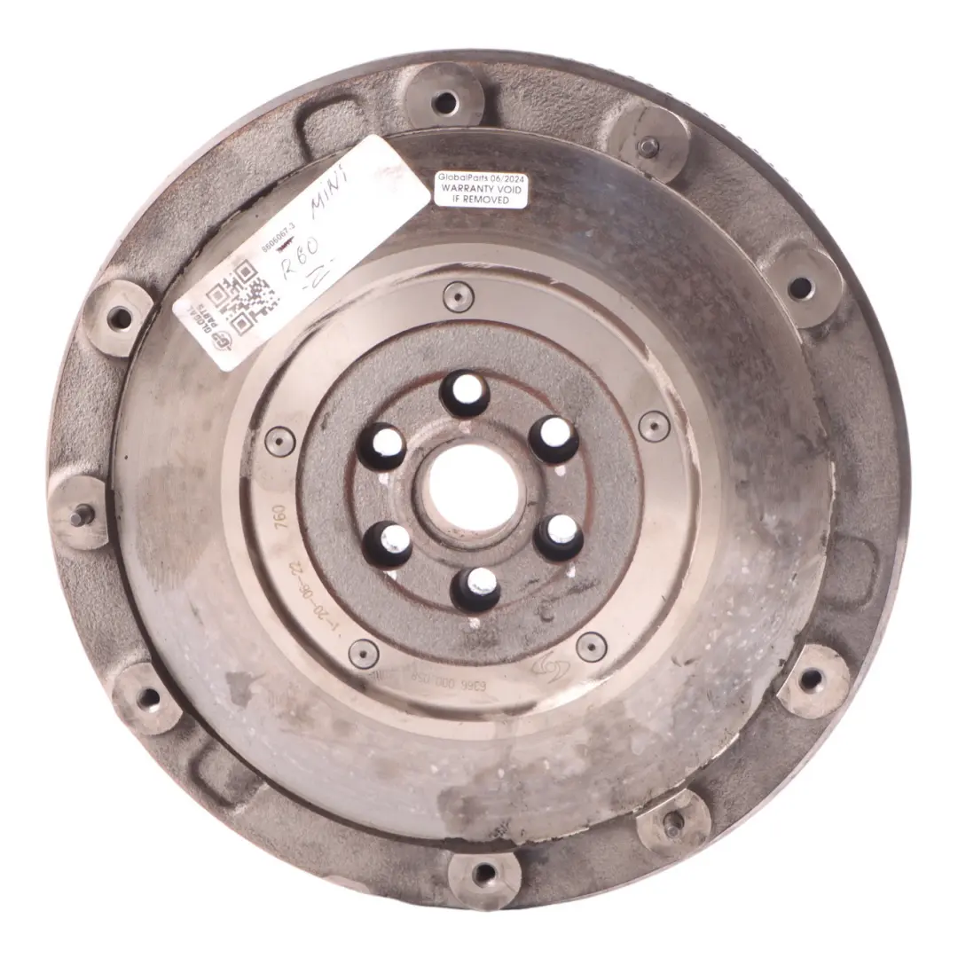 Mass Flywheel Mini Cooper S R59 R60 R61 Petrol N18 DMF Flywheel to Dual with Part number 7595577 Dual Mass Flywheel Mini Cooper S R59 R60 R61 Petrol N18 DMF Flywheel - SKU 8606067-3 - Part number 7595577