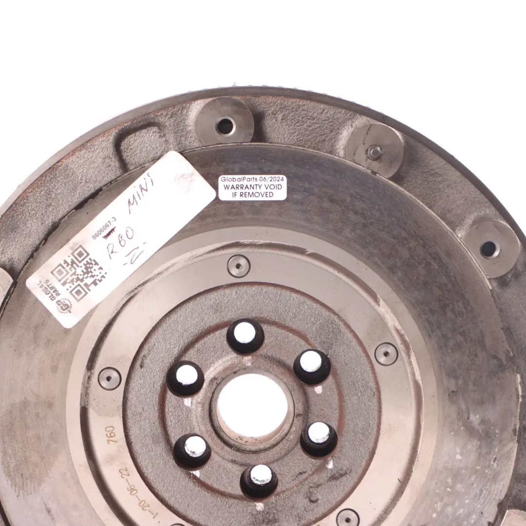 Mass Flywheel Mini Cooper S R59 R60 R61 Petrol N18 DMF Flywheel to Dual with Part number 7595577 Dual Mass Flywheel Mini Cooper S R59 R60 R61 Petrol N18 DMF Flywheel - SKU 8606067-3 - Part number 7595577