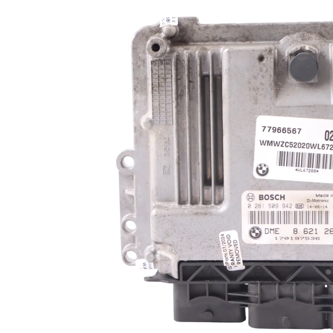Control Unit Module DME Manual to Mini Cooper S R60 N18 Engine with Part number 8621260 Mini Cooper S R60 N18 Engine Control Unit Module DME Manual - SKU 8621260 - Part number 8621260