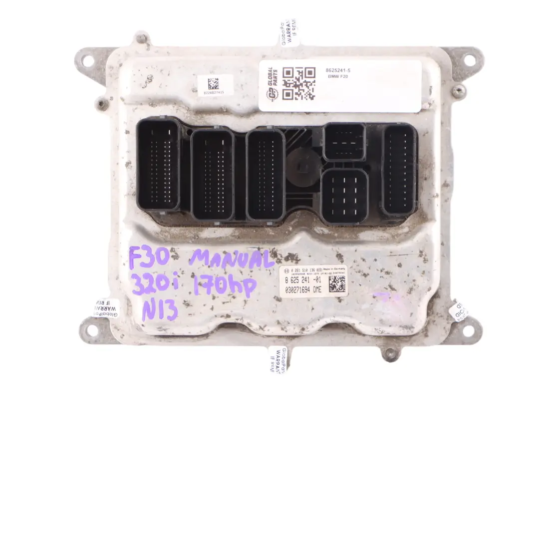 BMW F20 F30 116i 316i N13 136HP Engine ECU Kit DME FEM Key Lock Manual - SKU 8625241-5 - Part number 8625241