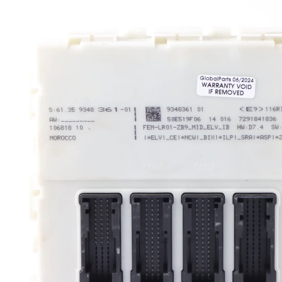 BMW F20 F30 116i 316i N13 136HP Engine ECU Kit DME FEM Key Lock Manual - SKU 8625241-5 - Part number 8625241