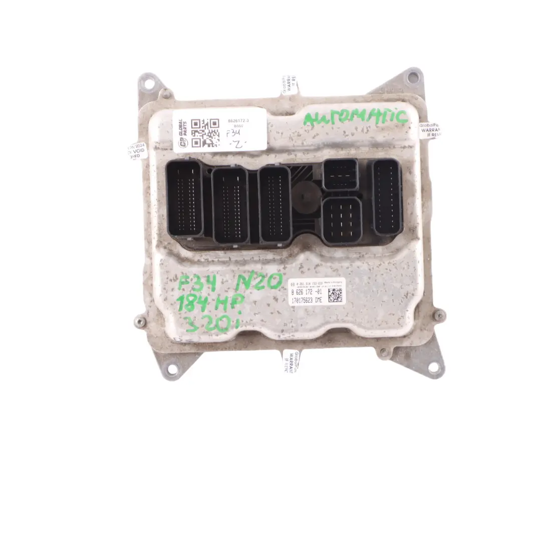 N20 184HP Engine Control ECU Kit Module DDE FEM Key to BMW F34 320i with Part number 8626172 BMW F34 320i N20 184HP Engine Control ECU Kit Module DDE FEM Key - SKU 8626172-3 - Part number 8626172
