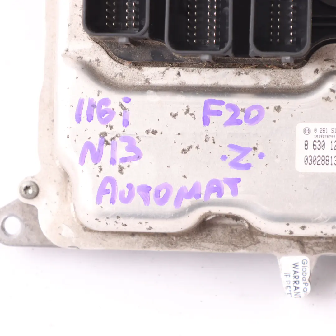 136HP Engine Control Unit ECU DME Automatic to BMW F20 F30 116i 316i N13 with Part number 8630125 BMW F20 F30 116i 316i N13 136HP Engine Control Unit ECU DME Automatic - SKU 8630125-3 - Part number 8630125