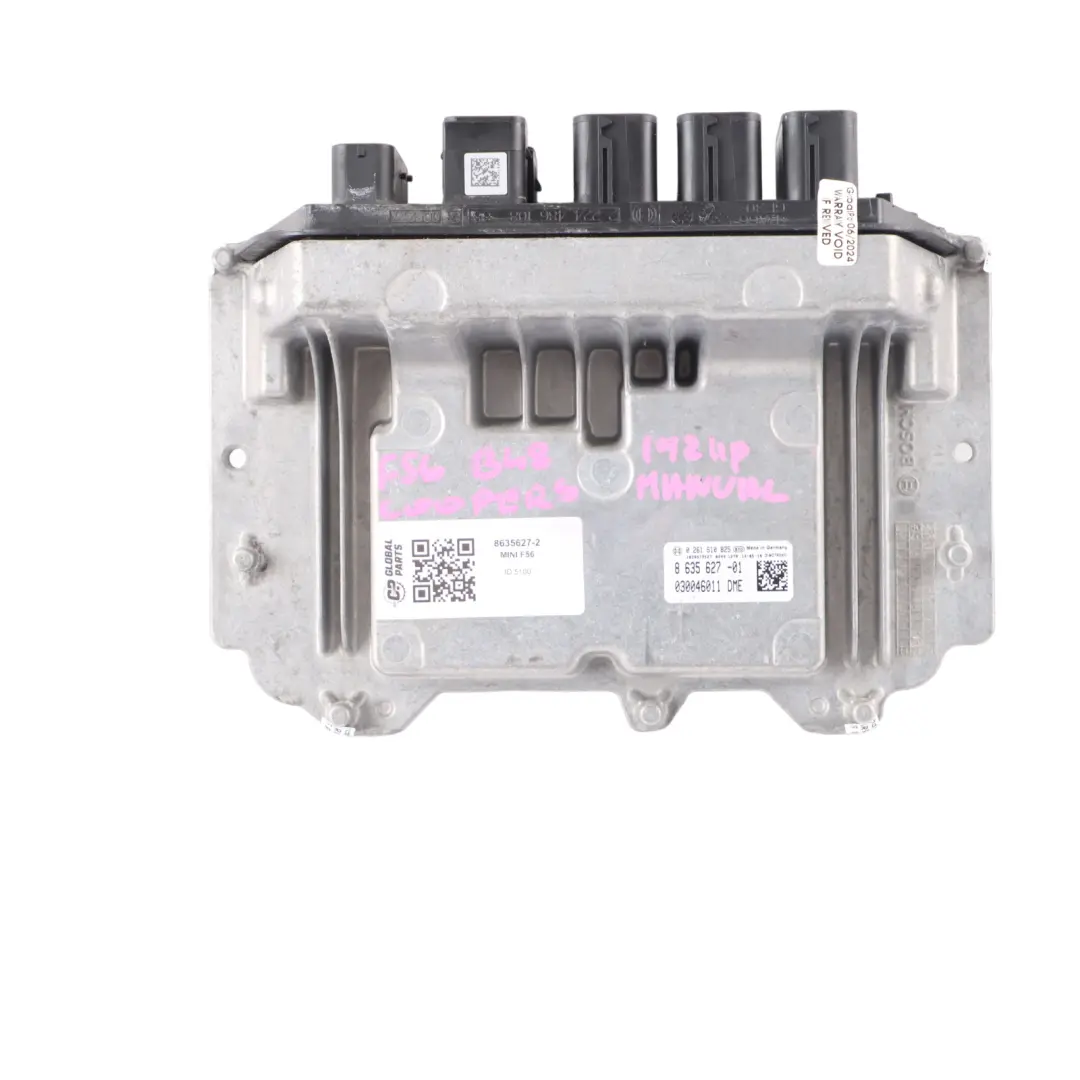 Mini Cooper S F55 F56 B48 192HP Petrol Engine ECU Kit DME + BDC + Key - SKU 8635627-2 - Part number 8635627