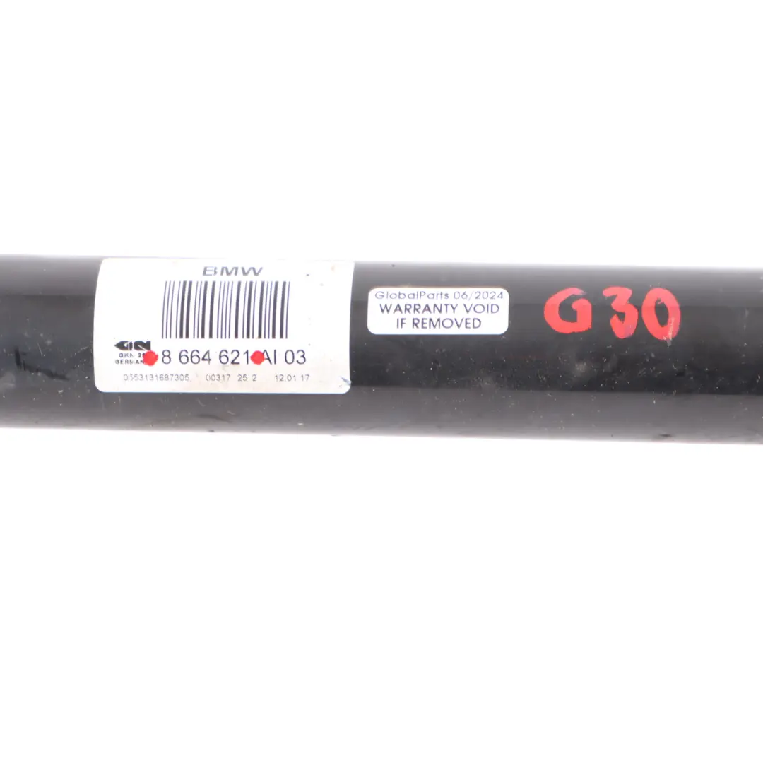Shaft BMW G30 G31 Side Shaft Driveshaft Axle Rear Left N/S to Drive with Part number 8664621 Drive Shaft BMW G30 G31 Side Shaft Driveshaft Axle Rear Left N/S - SKU 8664621 - Part number 8664621