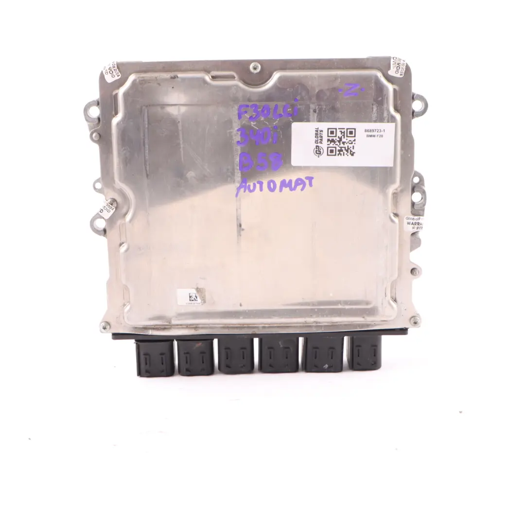 B58 Petrol ECU Control Unit Module DDE Automatic to BMW F30 F31 LCI 340i with Part number 8689723 BMW F30 F31 LCI 340i B58 Petrol ECU Control Unit Module DDE Automatic - SKU 8689723-1 - Part number 8689723