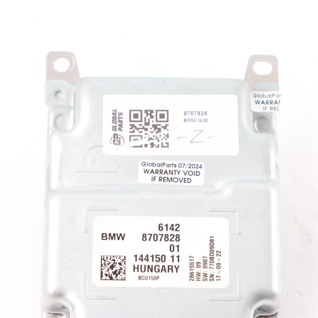 BMW G20 G30 Hybrid Battery Charge Control Module Unit ECU - SKU 8707828 - Part number 8707828
