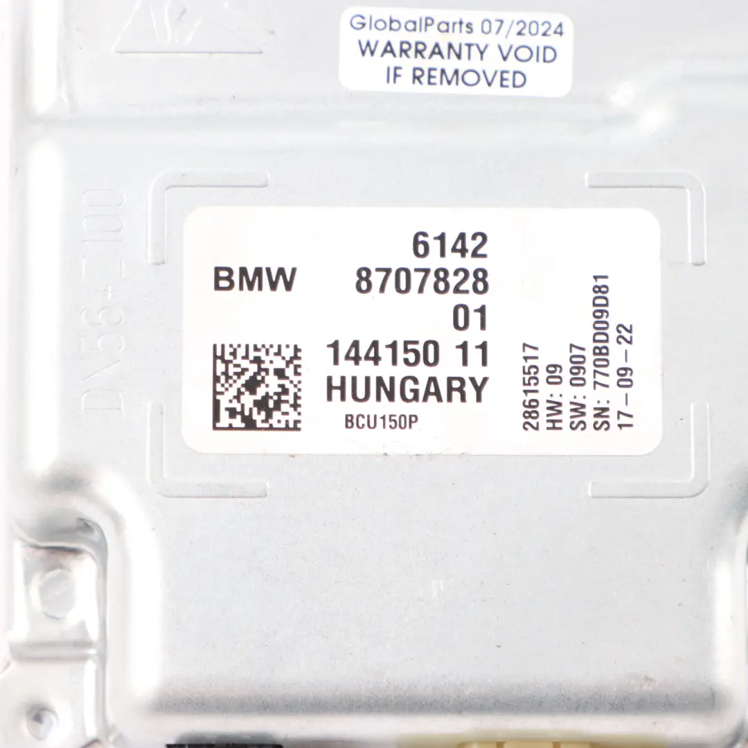 BMW G20 G30 Hybrid Modulo Controllo Carica Batteria Unità ECU - SKU 8707828 - Numero di parte 8707828