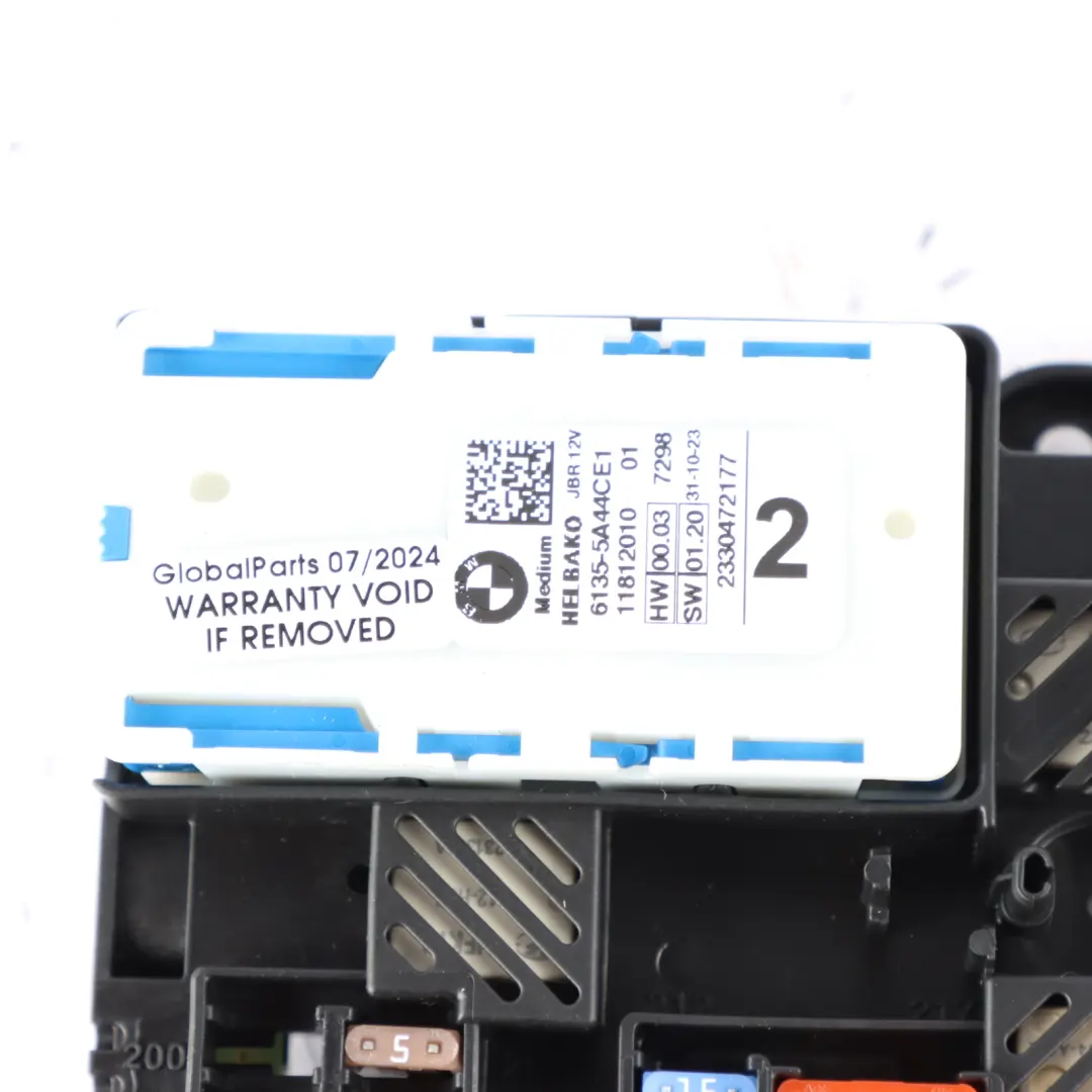 Fuse Box BMW G20 G30 Power Distribution Control Unit Box Rear to with Part number 8734160 Fuse Box BMW G20 G30 Power Distribution Control Unit Box Rear - SKU 8734160 - Part number 8734160