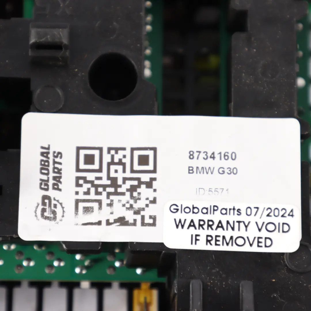 Fuse Box BMW G20 G30 Power Distribution Control Unit Box Rear to with Part number 8734160 Fuse Box BMW G20 G30 Power Distribution Control Unit Box Rear - SKU 8734160 - Part number 8734160