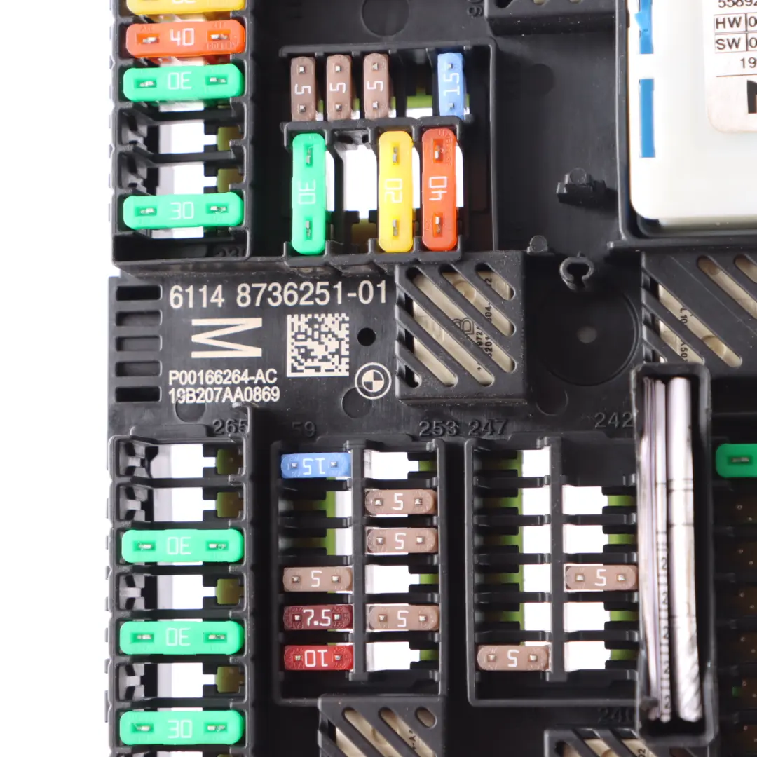 X4M F98 X4 G02 X3 G01 Sicherungs Kasten Hinten Strom Verteilung für BMW mit Teilenummer 8736251 BMW X4M F98 X4 G02 X3 G01 Sicherungs Kasten Hinten Strom Verteilung - SKU 8736251 - Teilenummer 8736251