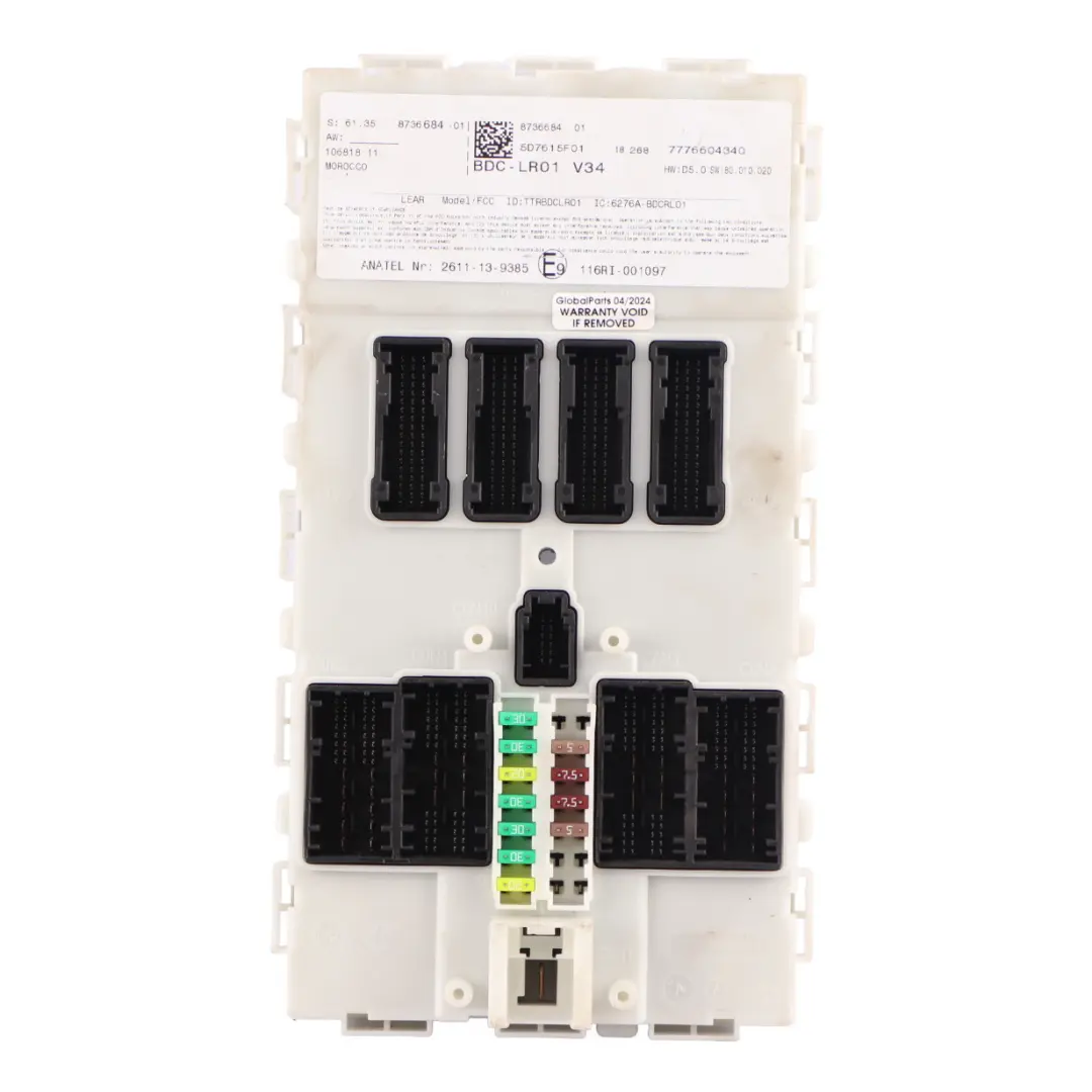 ECU Body Domain Controller BDC Module to Mini Cooper One F54 F55 F56 F60 with Part number 8736684 Mini Cooper One F54 F55 F56 F60 ECU Body Domain Controller BDC Module - SKU 8736684 - Part number 8736684