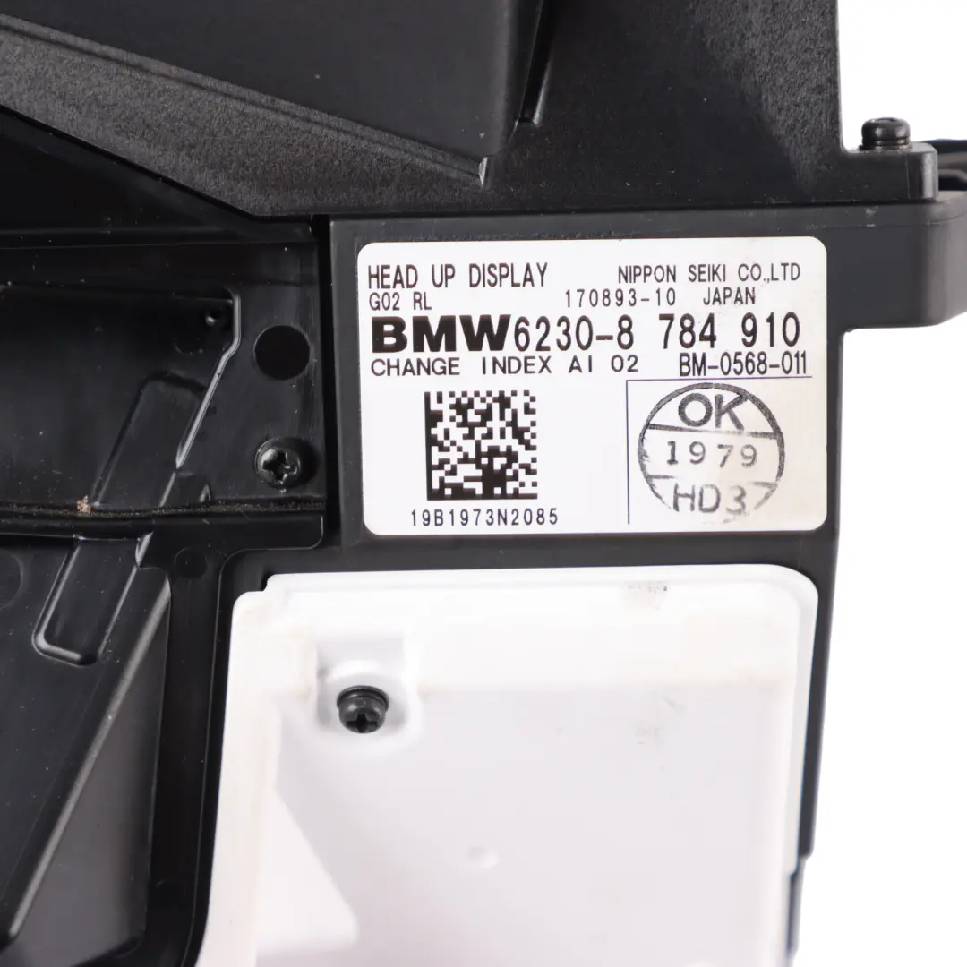  Head-Up Display BMW X4 G02 HUD Dashboard Screen Control Unit Module - SKU 8784910 - Part number 8784910