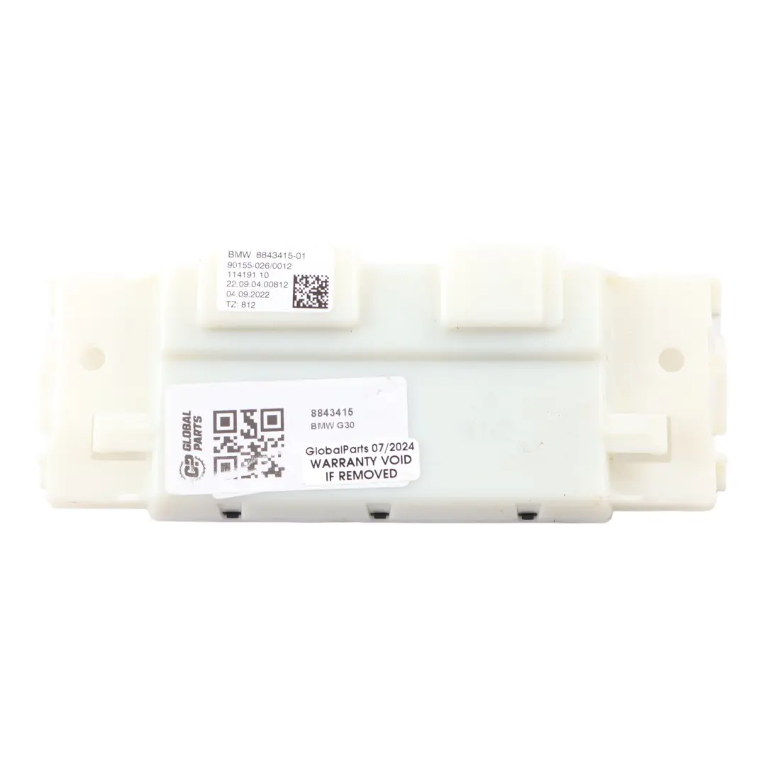 Module Control Unit to BMW G20 G21 G30 G12 LCI X3 G01 Cell with Part number 8843415 BMW G20 G21 G30 G12 LCI X3 G01 Cell Module Control Unit - SKU 8843415 - Part number 8843415