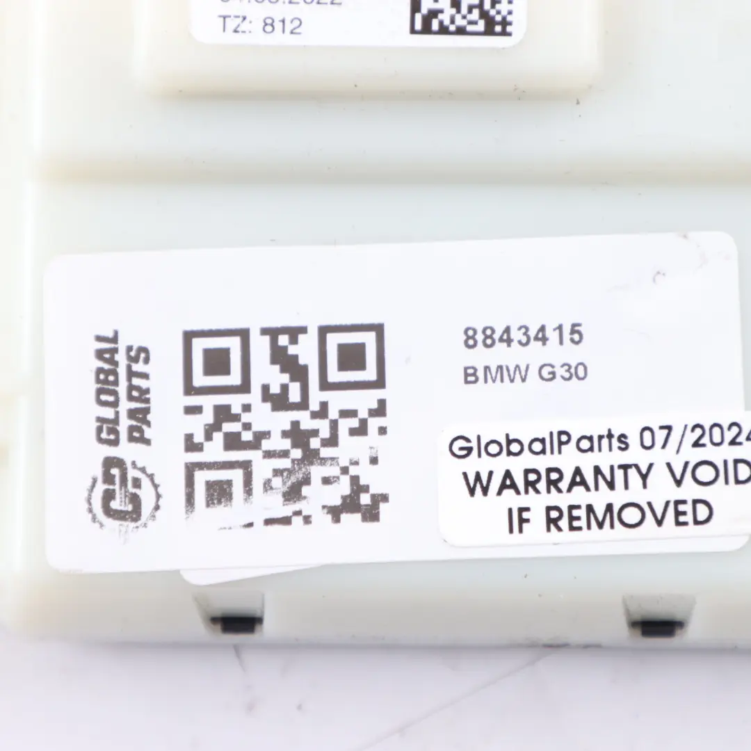 Module Control Unit to BMW G20 G21 G30 G12 LCI X3 G01 Cell with Part number 8843415 BMW G20 G21 G30 G12 LCI X3 G01 Cell Module Control Unit - SKU 8843415 - Part number 8843415