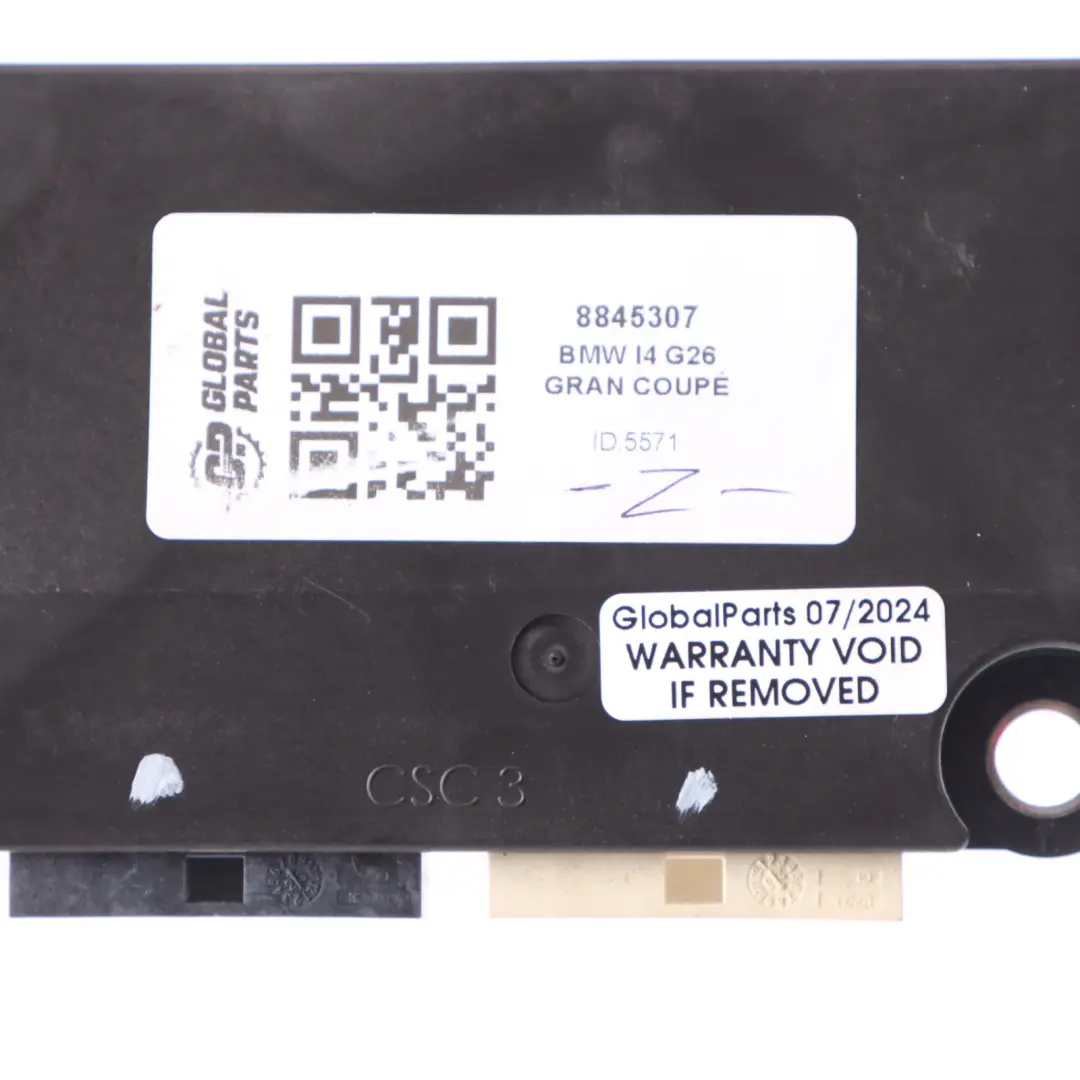 Control Module Unit CSC to BMW G26 with Part number 8845307 BMW G26 Control Module Unit CSC - SKU 8845307 - Part number 8845307