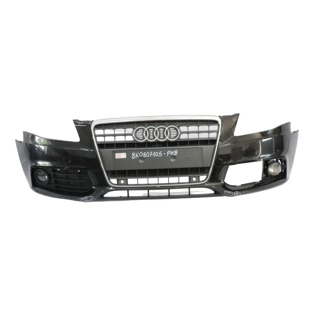 Front Bumper Trim Panel Cover Phantom Black - LZ9Y to Audi A4 B8 with Part number 8K0807105 Audi A4 B8 Front Bumper Trim Panel Cover Phantom Black - LZ9Y - SKU 8K0807105-PHB - Part number 8K0807105