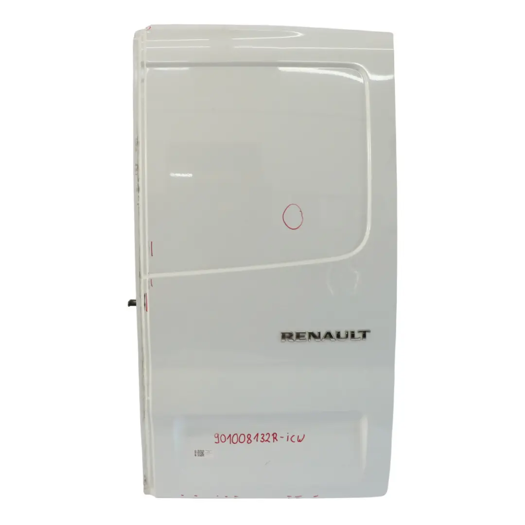 Puerta Trasera Derecha Tapa Maletero Ice White - 389 para Renault Trafic III con número de pieza 901008132R Renault Trafic III Puerta Trasera Derecha Tapa Maletero Ice White - 389 - SKU 901008132R-ICW - Número de pieza 901008132R