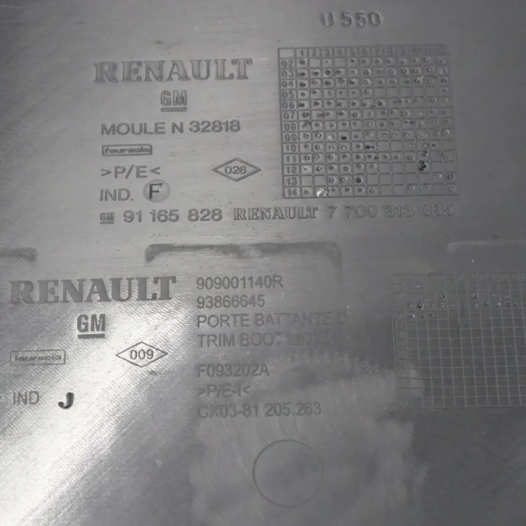  Reault Trafic 3 Rear Right O/S Door Card Trim Cover - SKU 909001140R - Part number 909001140R