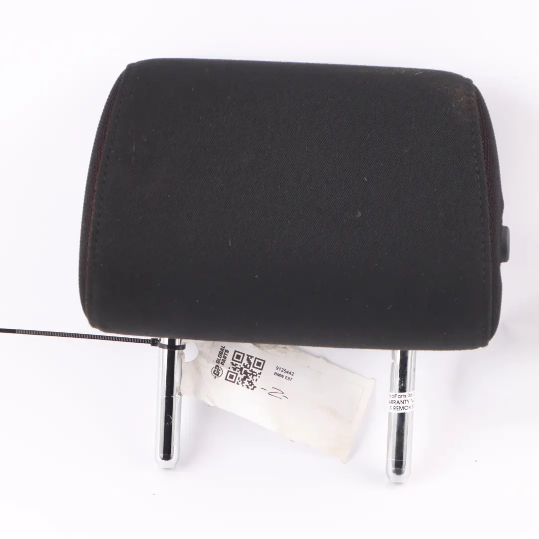 Headrest Rear Centre Seat Cloth Fabric Black to BMW E81 E82 E87 LCI with Part number 9125442 BMW E81 E82 E87 LCI Headrest Rear Centre Seat Cloth Fabric Black - SKU 9125442 - Part number 9125442