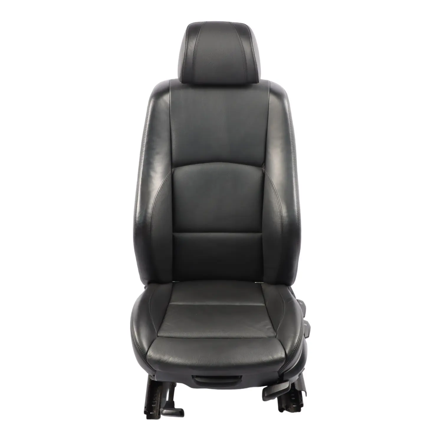 BMW E87 LCI Sedile Anteriore Riscaldato M Sport Pelle Nera Sinistro