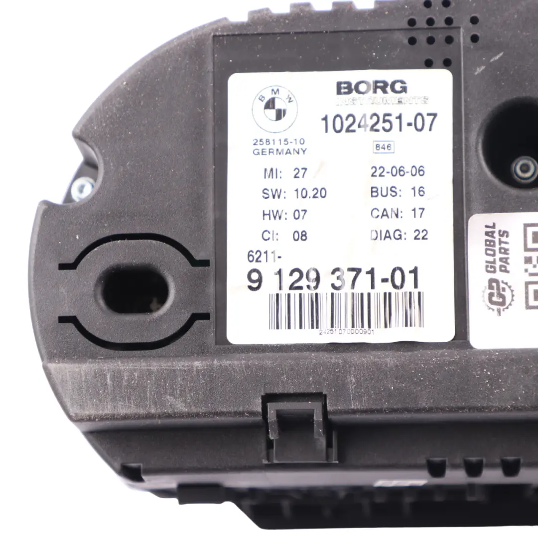 Instrument Cluster Speedo Clocks Manual 9115043 to BMW Z4 Series E85 Roadster 1 with Part number 9129371 BMW Z4 Series E85 Roadster 1 Instrument Cluster Speedo Clocks Manual 9115043 - SKU 9129371 - Part number 9129371