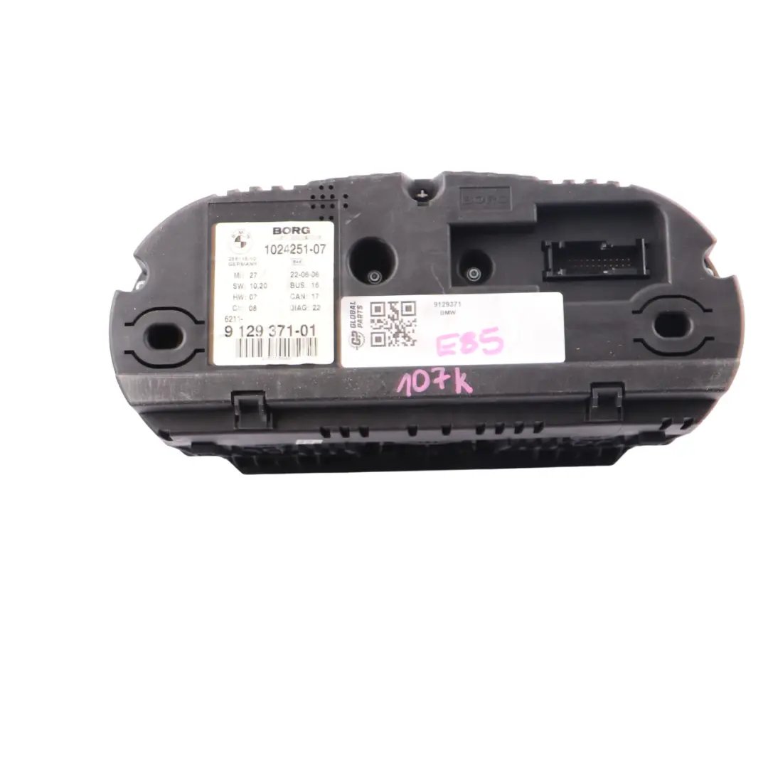 Instrument Cluster Speedo Clocks Manual 9115043 to BMW Z4 Series E85 Roadster 1 with Part number 9129371 BMW Z4 Series E85 Roadster 1 Instrument Cluster Speedo Clocks Manual 9115043 - SKU 9129371 - Part number 9129371