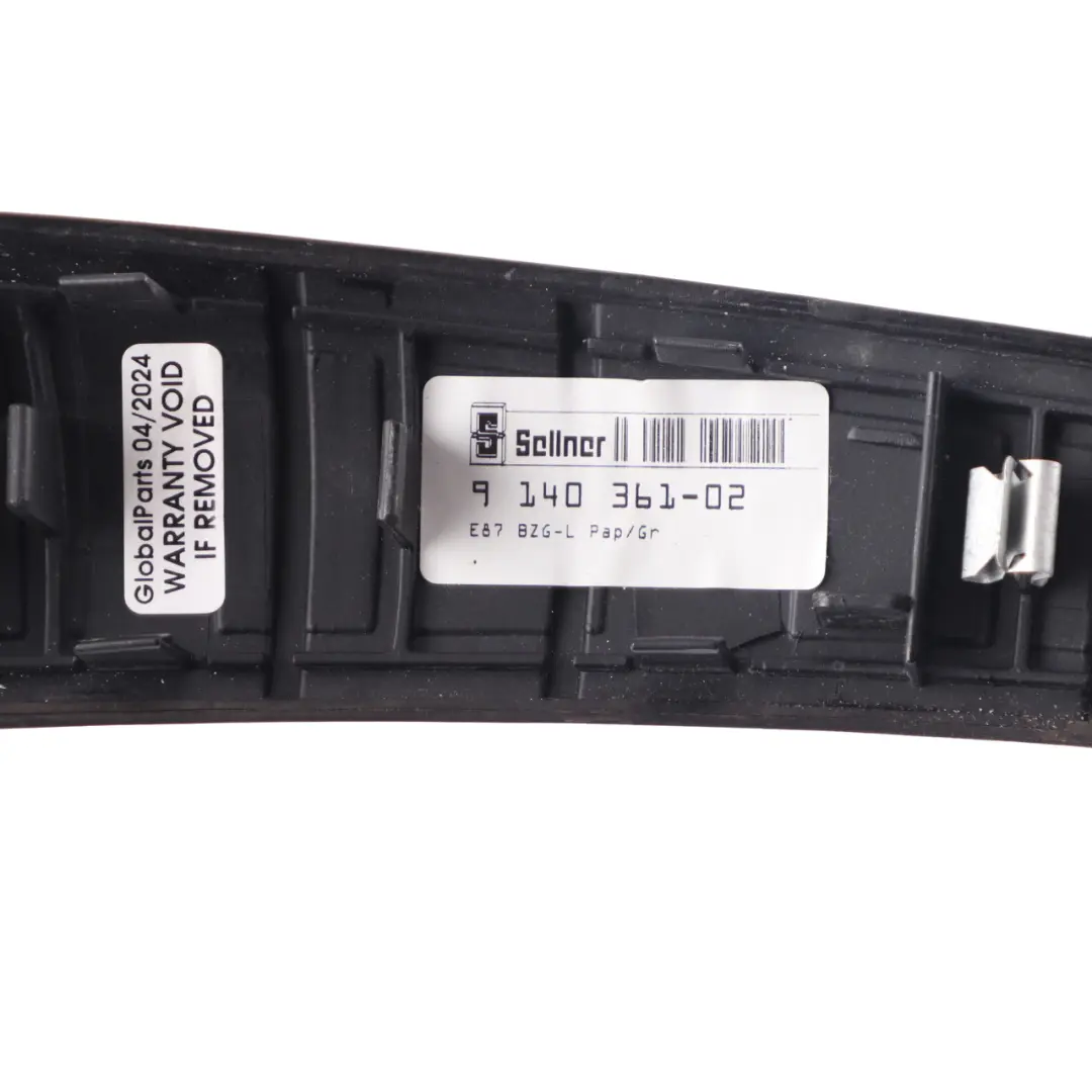 BMW E81 E82 E87 LCI 1 Embellecedor Tirador Puerta Interior Izquierdo Gris Chopo - SKU 9140361-1 - Número de pieza 9140361