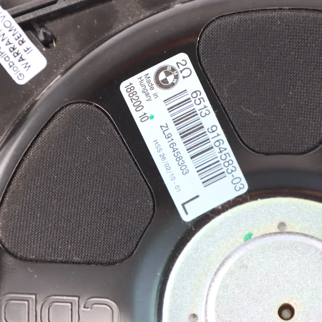 Floor Speaker Tweeter Subwoofer Loudspeaker Left N/S to BMW GT F07 with Part number 9164583 BMW GT F07 Floor Speaker Tweeter Subwoofer Loudspeaker Left N/S - SKU 9164583 - Part number 9164583