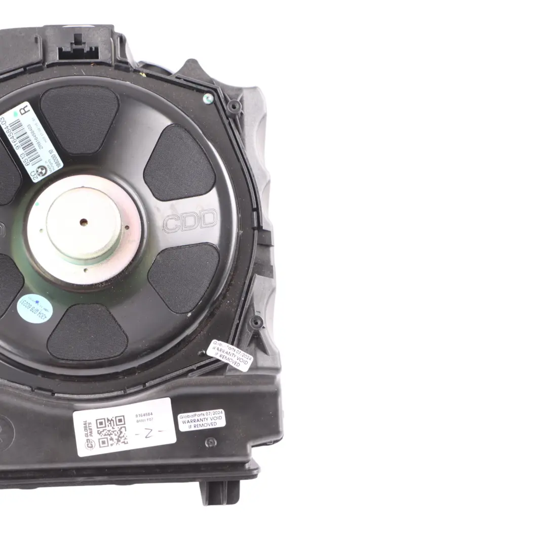 Floor Speaker Tweeter Subwoofer Loudspeaker Right O/S to BMW GT F07 with Part number 9164584 BMW GT F07 Floor Speaker Tweeter Subwoofer Loudspeaker Right O/S - SKU 9164584 - Part number 9164584